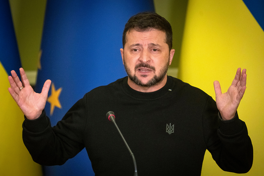 Зеленски предупреди, че намаляване на помощта от САЩ за Украйна би било лош сигнал