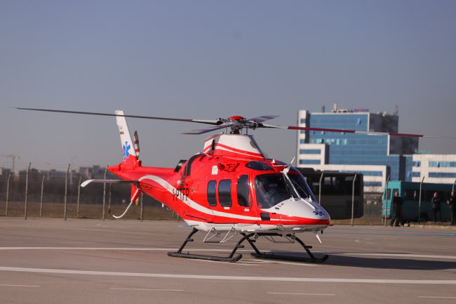 Медицинският хеликоптер с първа мисия